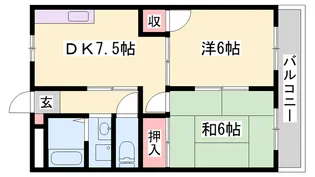 ライフタウン【1階】の間取り