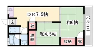 レインボープラザ【2階】の間取り