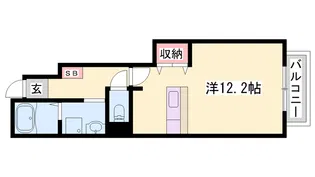 ミッテ.タカラ A【102号室】の間取り