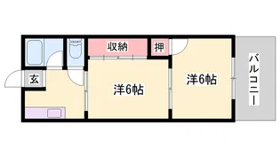 パインリーフ自由が丘【3階】の間取り