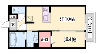 セジュール・T・青山西【1階】の間取り
