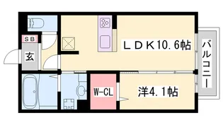 セジュール・T・青山西【2階】の間取り