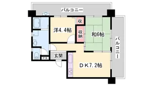 クリーンピア姫路下寺町【8階】の間取り