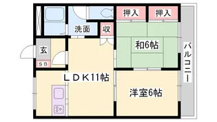 カーサーアスール【1階】の間取り