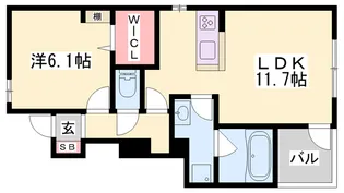ノール・テリトワールⅠ【1階】の間取り