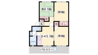 ルシェルブルーはりま【4階】の間取り