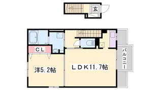 プラシード I・M【203号室】の間取り