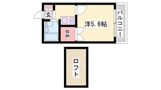 エージーコート【101号室】の間取り