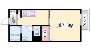 インステージ(In stage)繁昌I【1階】の間取り
