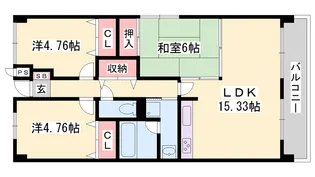 テルツォ南新在家【5階】の間取り