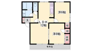 サニーハイツ田寺 A棟【1階】の間取り
