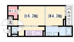 フィレール デュ トラジャVII【2階】の間取り
