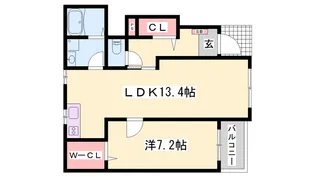 グレース七番館【1階】の間取り