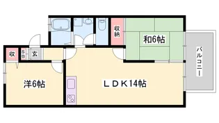 OA FLAT東南 B棟【103号室】の間取り