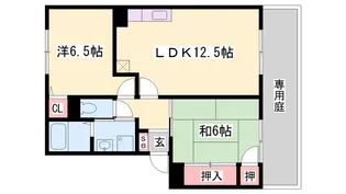 エスポワールイダ弐番館【1階】の間取り
