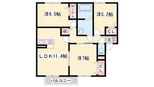 エクセレント早瀬【2階】の間取り