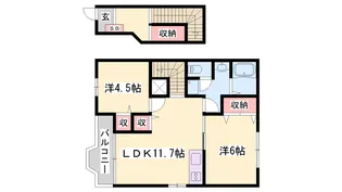 アヴニール【2階】の間取り