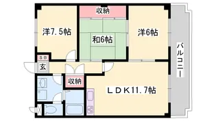 マリッチ今宿【3階】の間取り