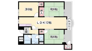 城西シティー彦和【2階】の間取り