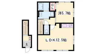 メゾン・ド・FⅡ【202号室】の間取り
