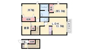 メゾン・すこやか【0202号室】の間取り