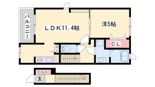 ヴァンベールⅠ【2階】の間取り
