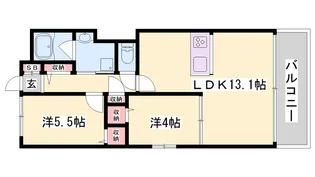 OA FLAT上野田【3階】の間取り