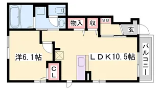ダンディライオンⅢ-B【1階】の間取り