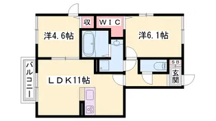 ラポールメゾン【1階】の間取り