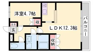 LEGACY GARDEN 壱番館【2階】の間取り