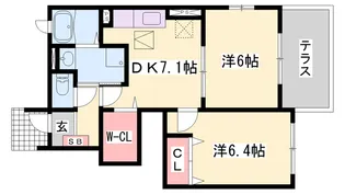 フェリシテ モデルノ【1階】の間取り