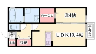 セントラルセジュール【1階】の間取り