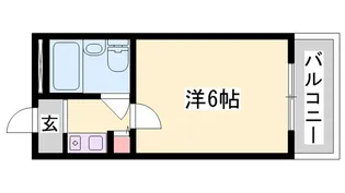 メトレス野里【306号室】の間取り