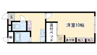 ピーチャーズ・ビレッジ【1階】の間取り