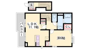 ドミールディオンⅡ【2階】の間取り
