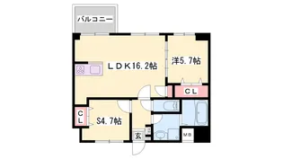 MISTRAL姫路駅前Ⅲ【601号室】の間取り