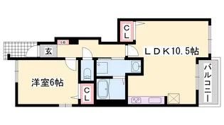 ウェントゥスⅠ【1階】の間取り