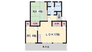 フレグランス粟津【1階】の間取り