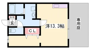1Rの間取り画像