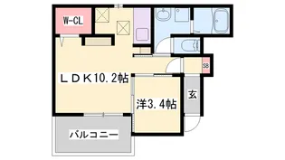 ポーシェガーデン6【1階】の間取り