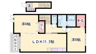 アン・フィオーレⅠ【2階】の間取り