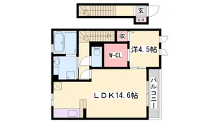 ルーニィー船橋【2階】の間取り