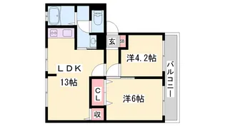 サンライフ雅(借上)【2階】の間取り