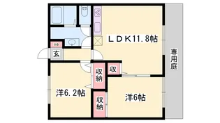 サンロワール【1階】の間取り