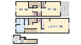 アルメールM【2階】の間取り