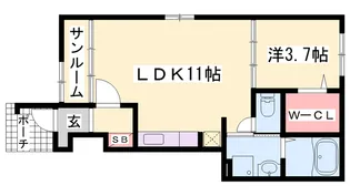 バーミィ ガーデンⅡ【1階】の間取り