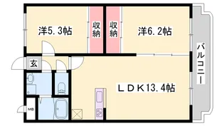 リバーサイド兼田【302号室】の間取り