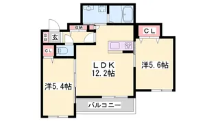 プレジール【1階】の間取り