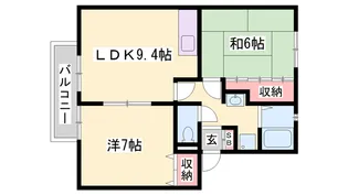 JAサンビレッジ大塚 B棟【2階】の間取り