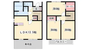 アンジ榮 C棟【3号室】の間取り